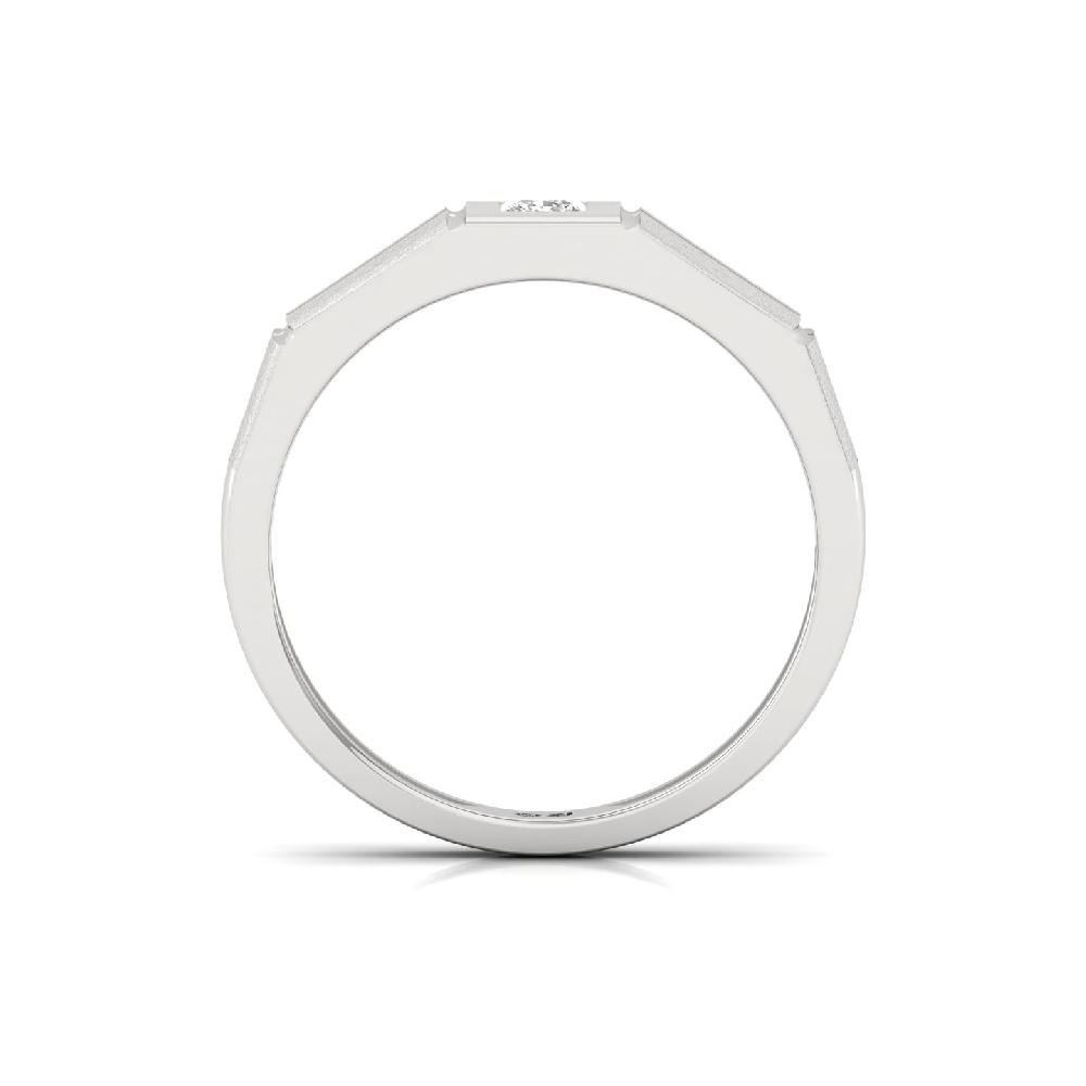 0.17ct Princess Cut Solitaire lab grown Diamond Men’s Ring