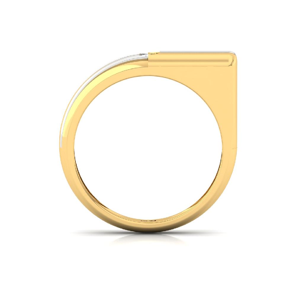 0.10ct Round Cut CVD lab grown diamonds Solitaire Men's Ring 