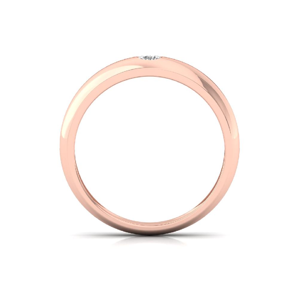 0.15ct Bold Round cut Solitaire CVD lab grwond Diamond Men's Ring