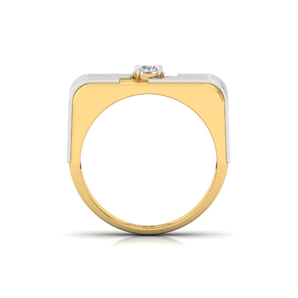 0.50ct Bold Round Solitaire CVD lab grown Diamond Men's Ring