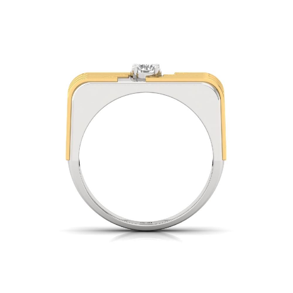 0.50ct Bold Round Solitaire CVD lab grown Diamond Men's Ring