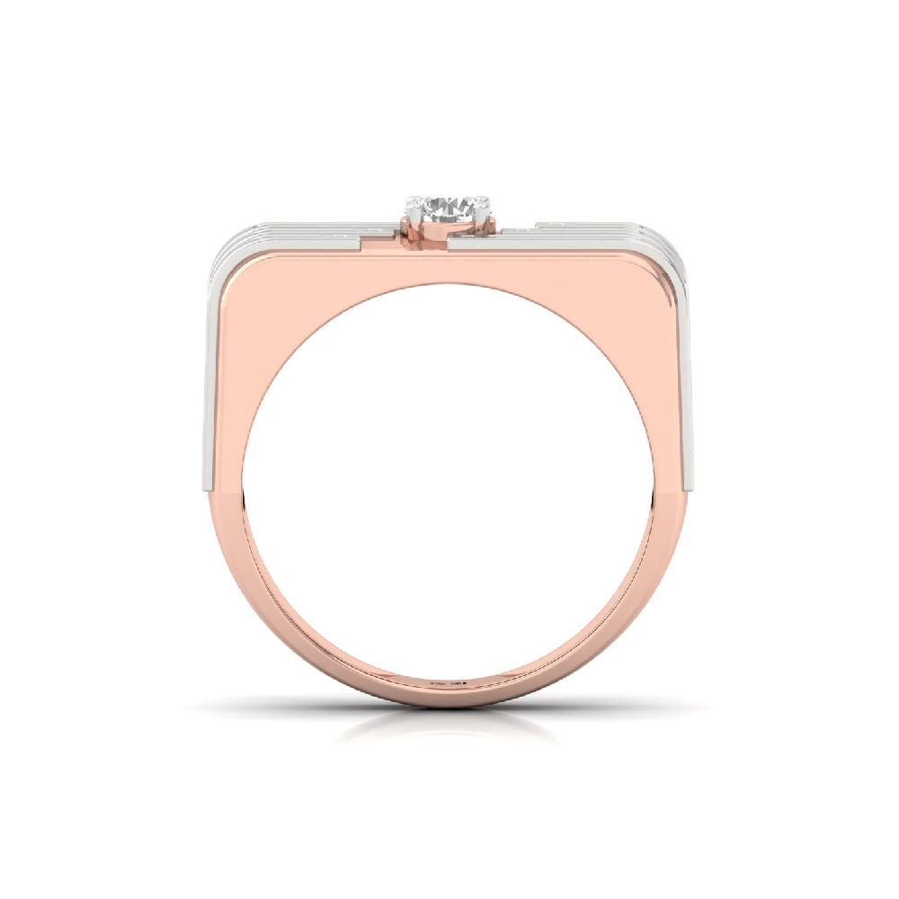 0.50ct Bold Round Solitaire CVD lab grown Diamond Men's Ring