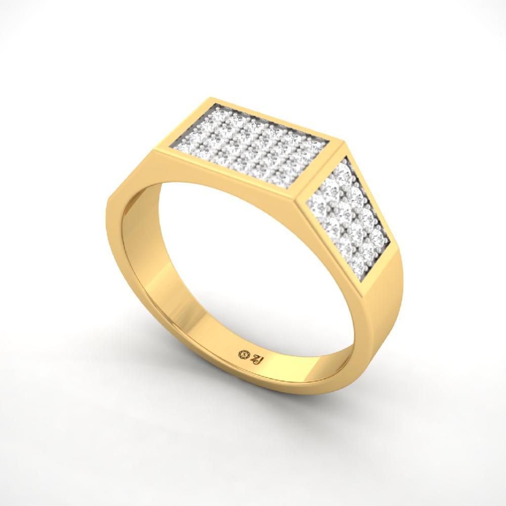 Round Cut Lab Grown Diamond Men’s Ring
