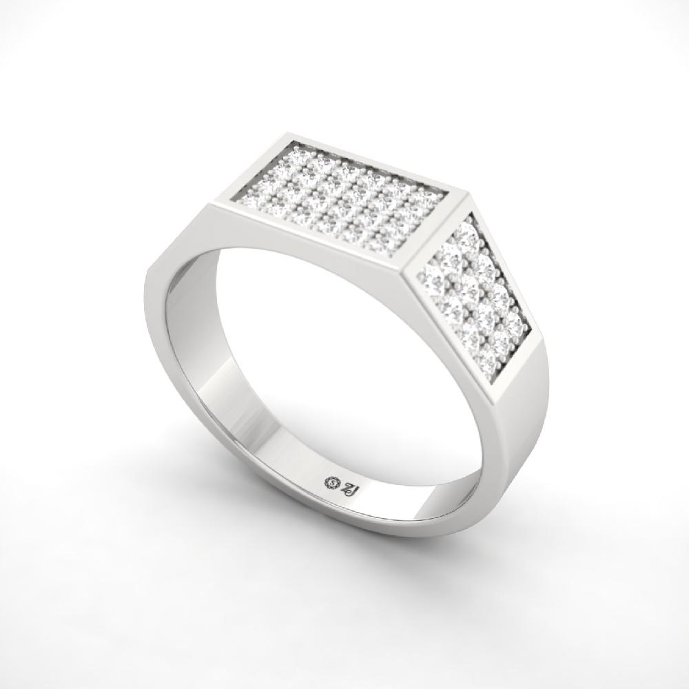 Round Cut Lab Grown Diamond Men’s Ring