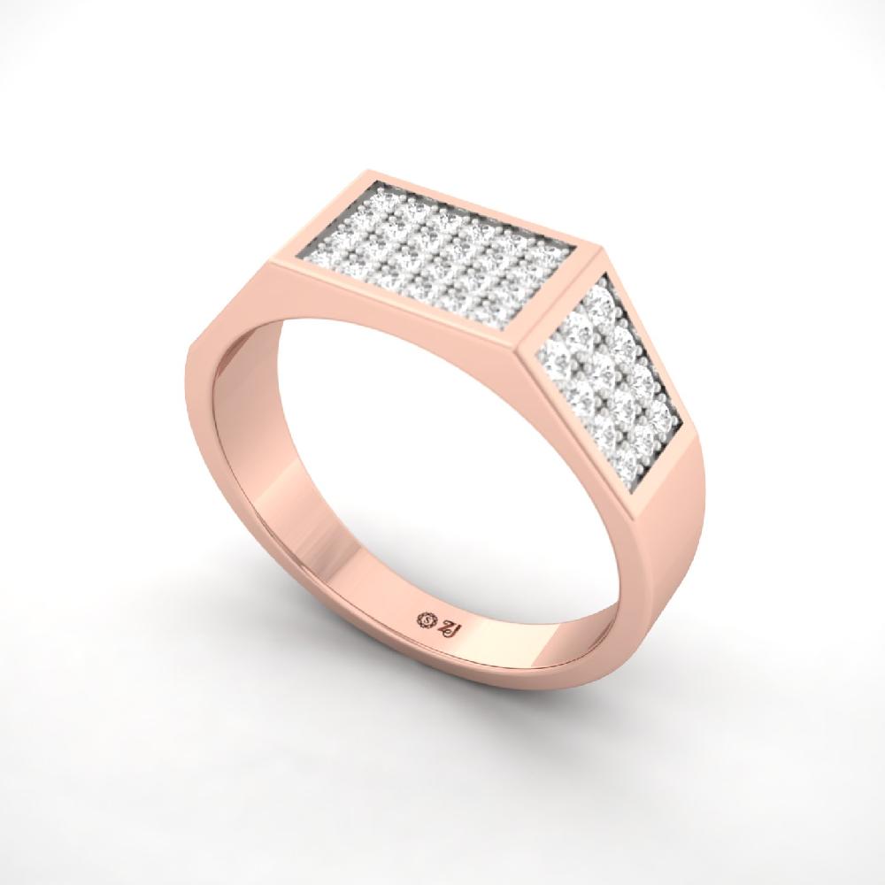 Round Cut Lab Grown Diamond Men’s Ring