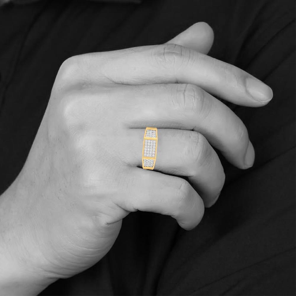 Round Cut Lab Grown Diamond Men’s Ring