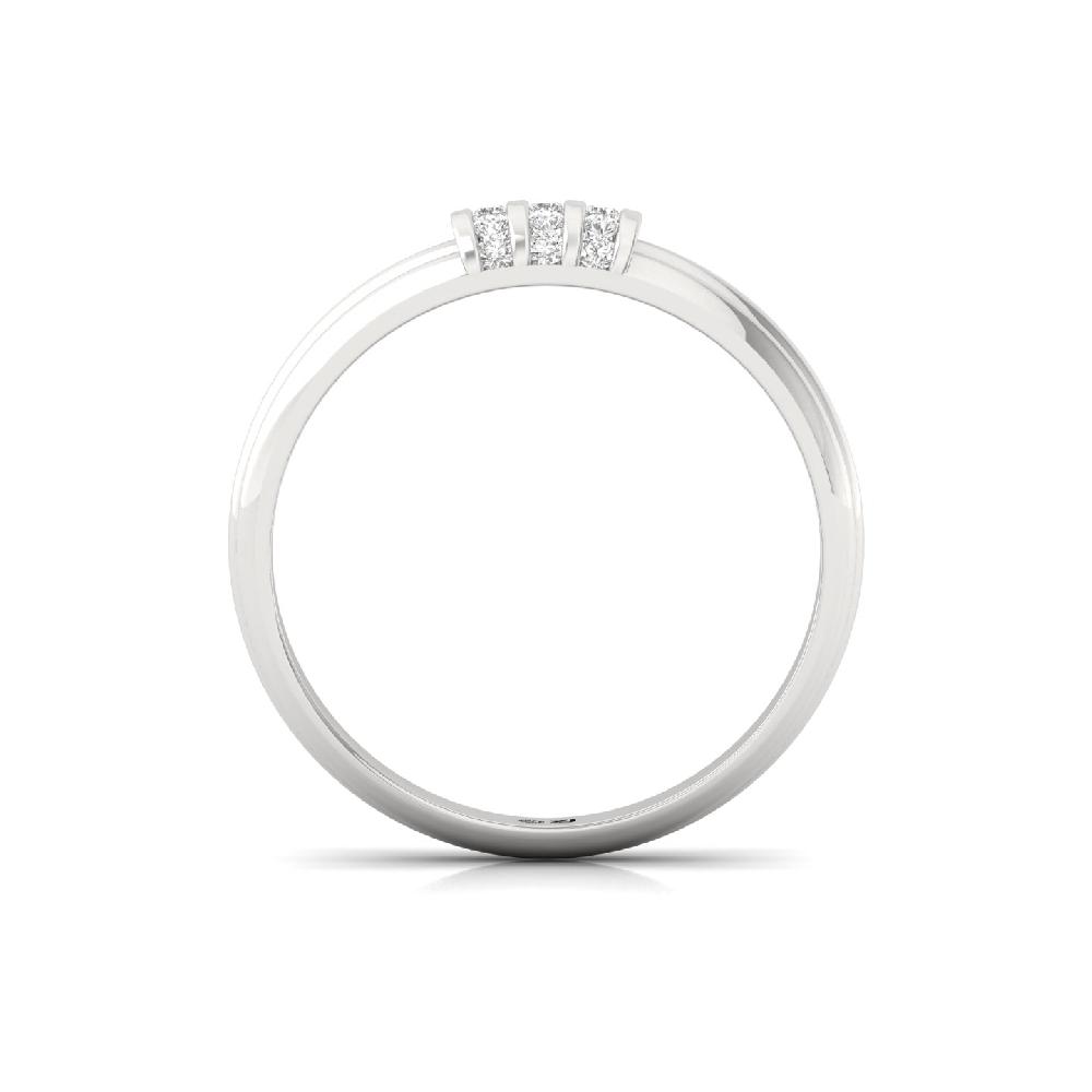 Round Cut Accent CVD lab grown Diamond Men’s Band Silver or gold options