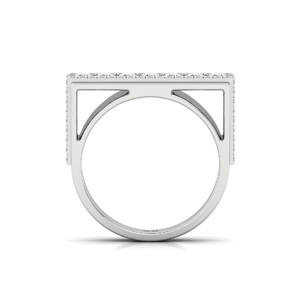 Round Cut CVD lab grown Diamond Accent Men’s ring 