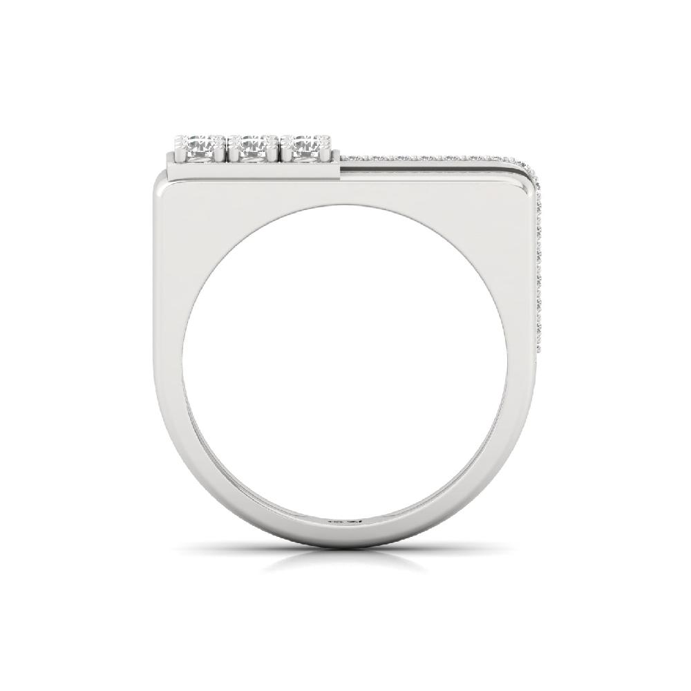 Round Lab Grown Diamond Ring For Him 