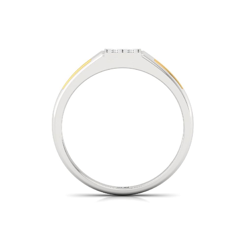 Four-Stone Round lab grownd Diamond Men’s Band Ring