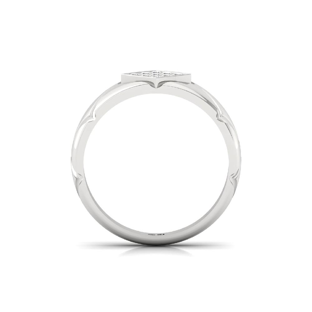 Men’s Band Ring with Round Cut Lab-Grown Diamonds 