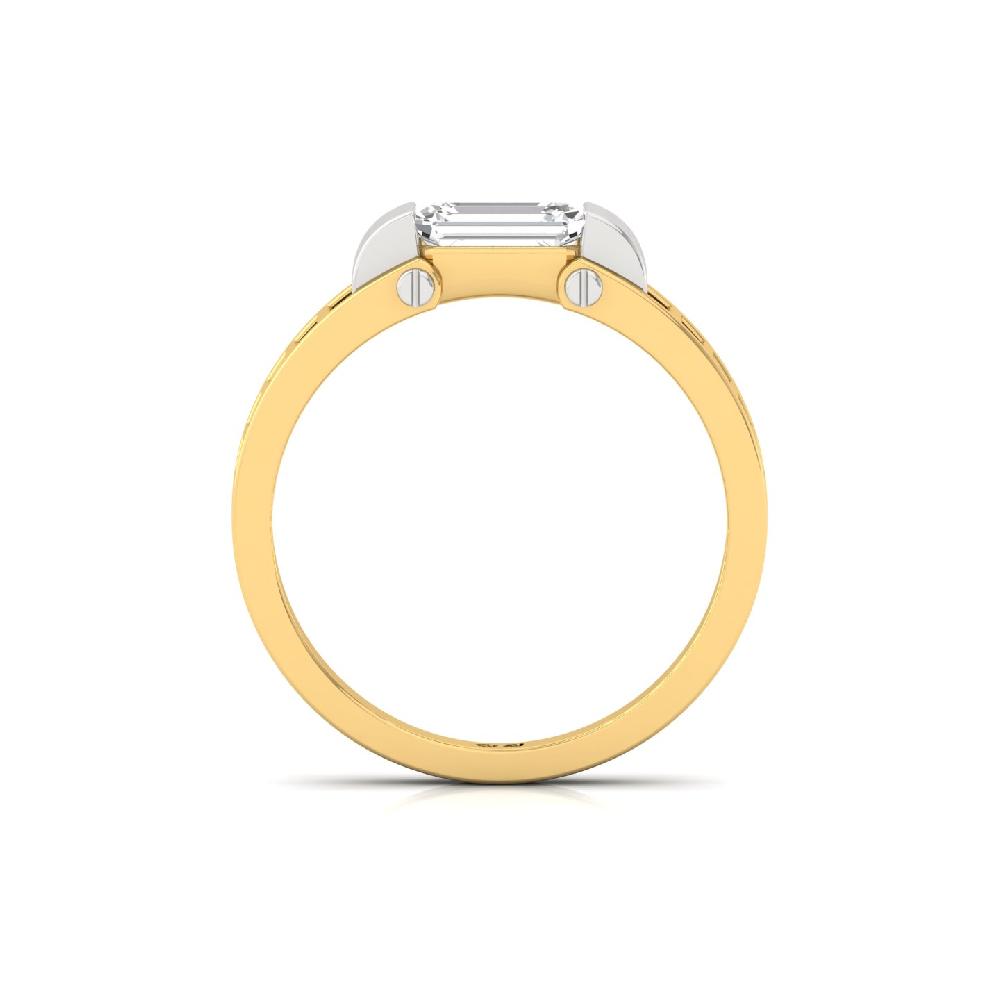 Emerald Cut Lab Grown Diamond Men's Ring