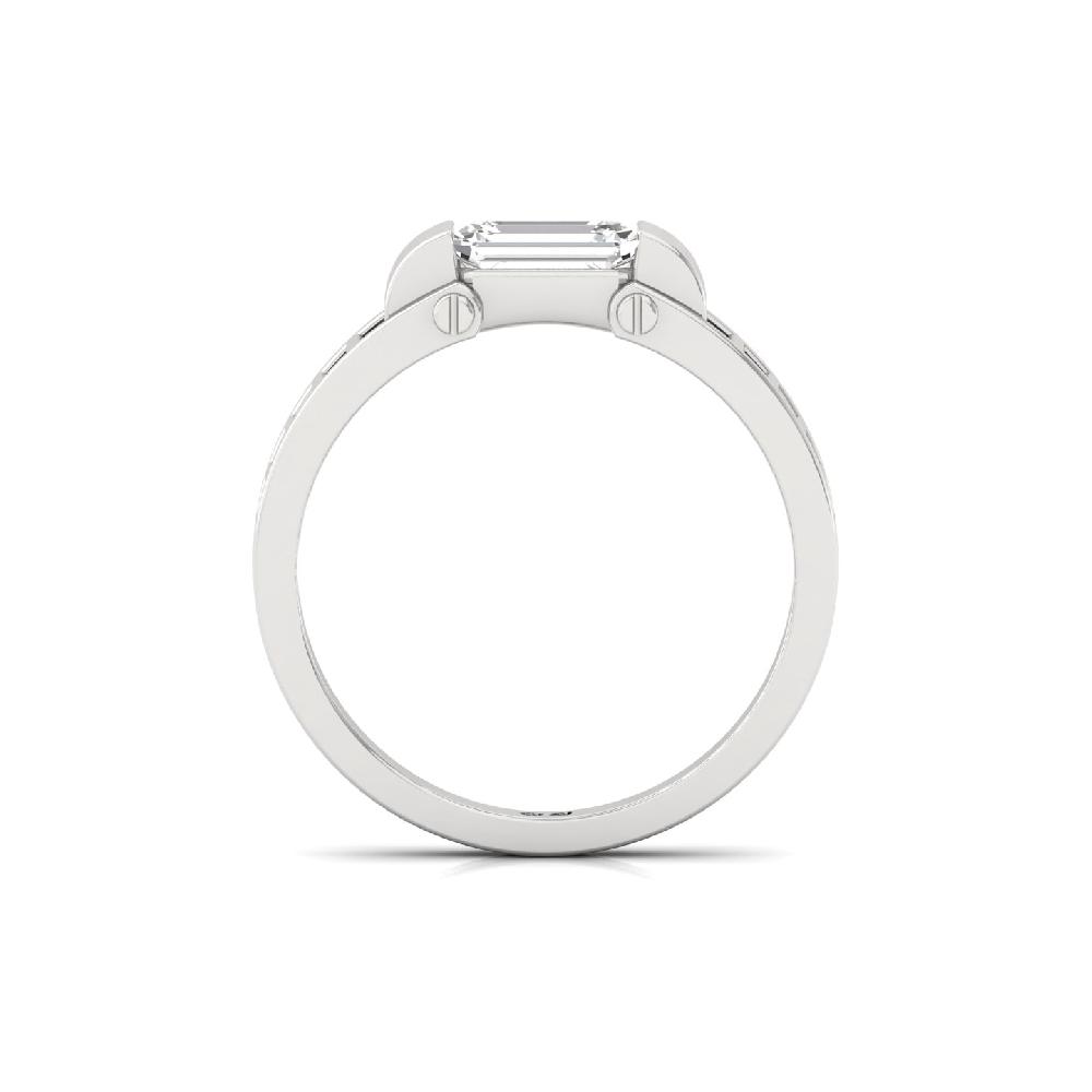 Emerald Cut Lab Grown Diamond Men's Ring