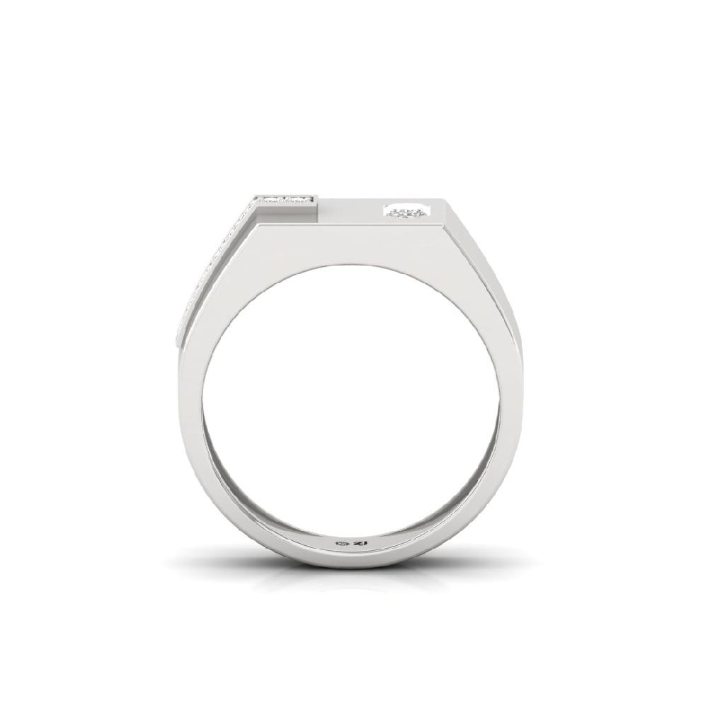 Princess & Round Cut Lab Grown Diamond Men's Ring