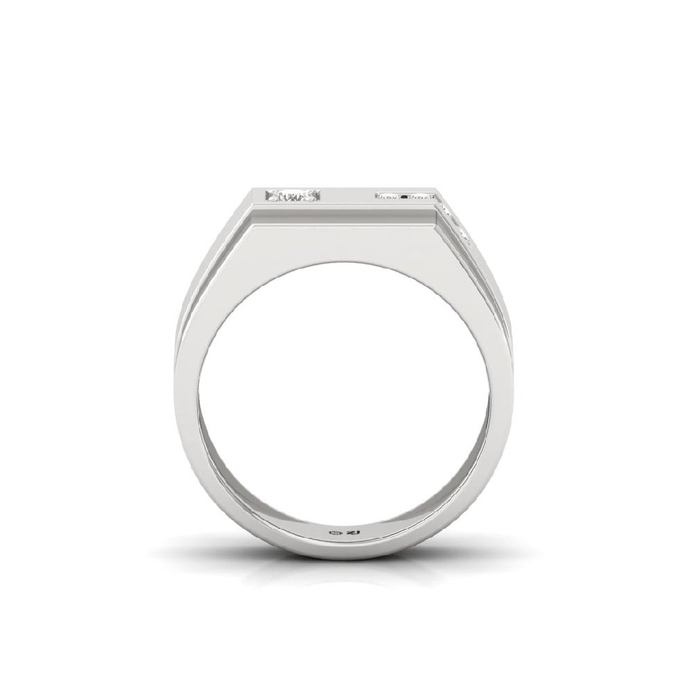 Round Cut Men's Lab Grown Diamond Ring