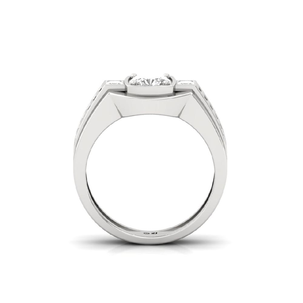 Men's Stylish Cushion & Princess Cluster Round Cut Lab Grown Ring