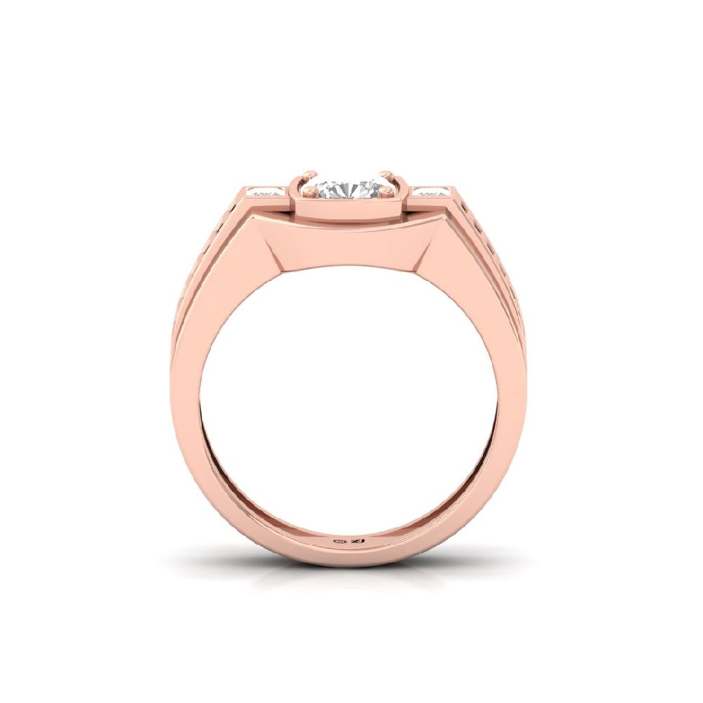 Men's Stylish Cushion & Princess Cluster Round Cut Lab Grown Ring