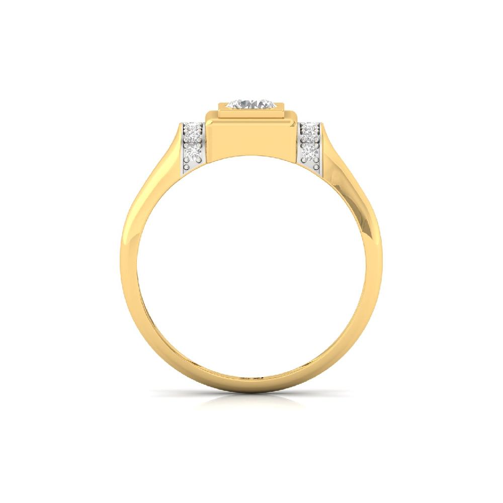Men’s 0.35ct Center Diamond Band with Round Cut