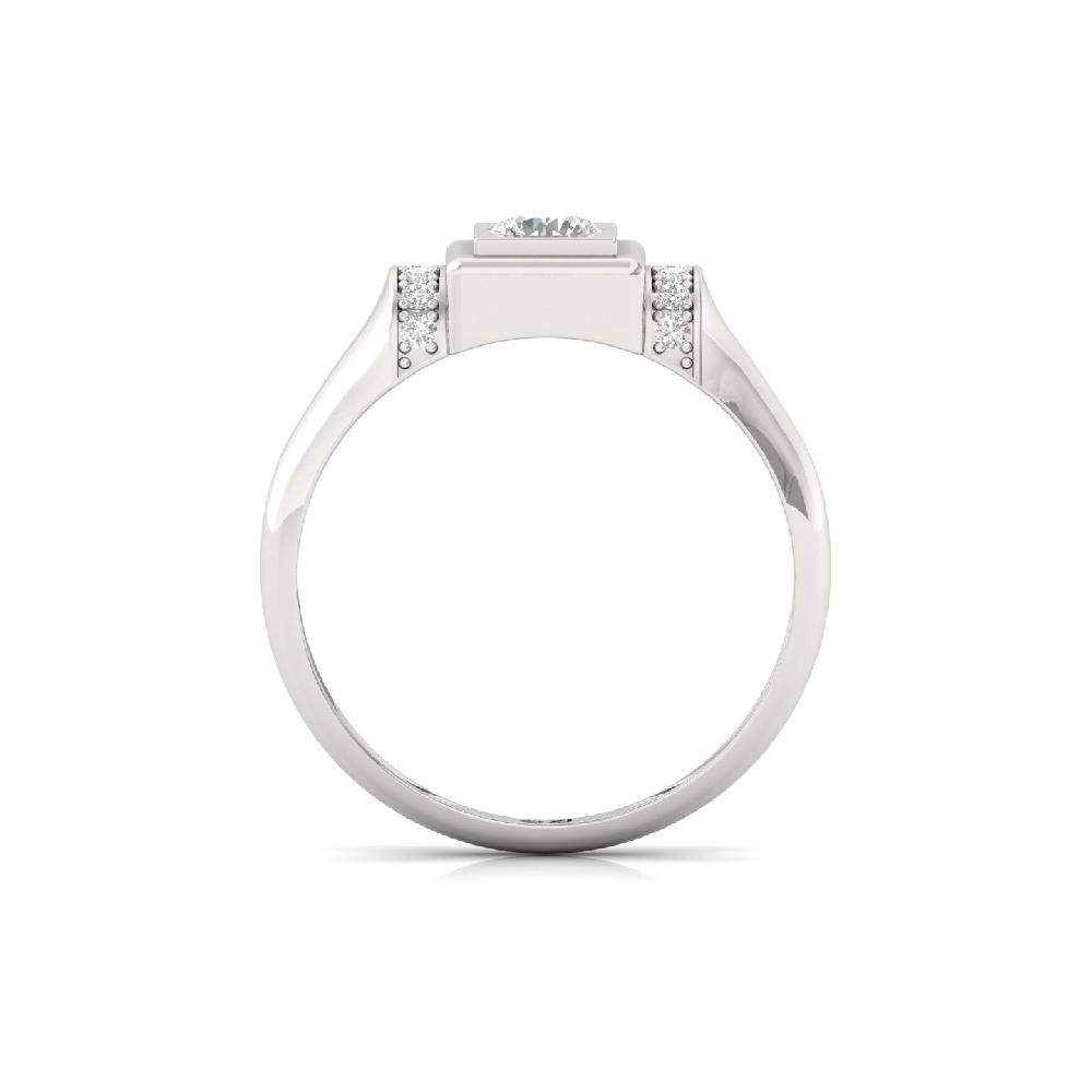 Men’s 0.35ct Center Diamond Band with Round Cut