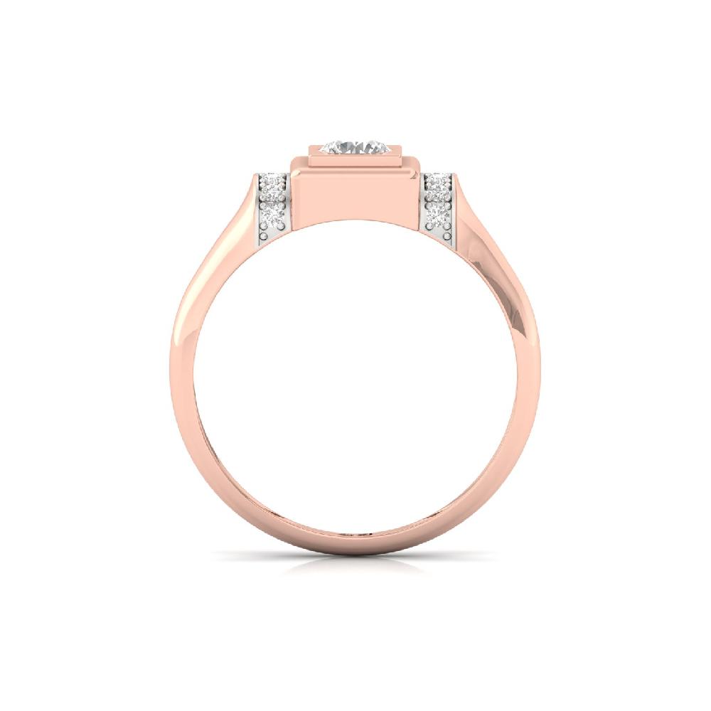 Men’s 0.35ct Center Diamond Band with Round Cut