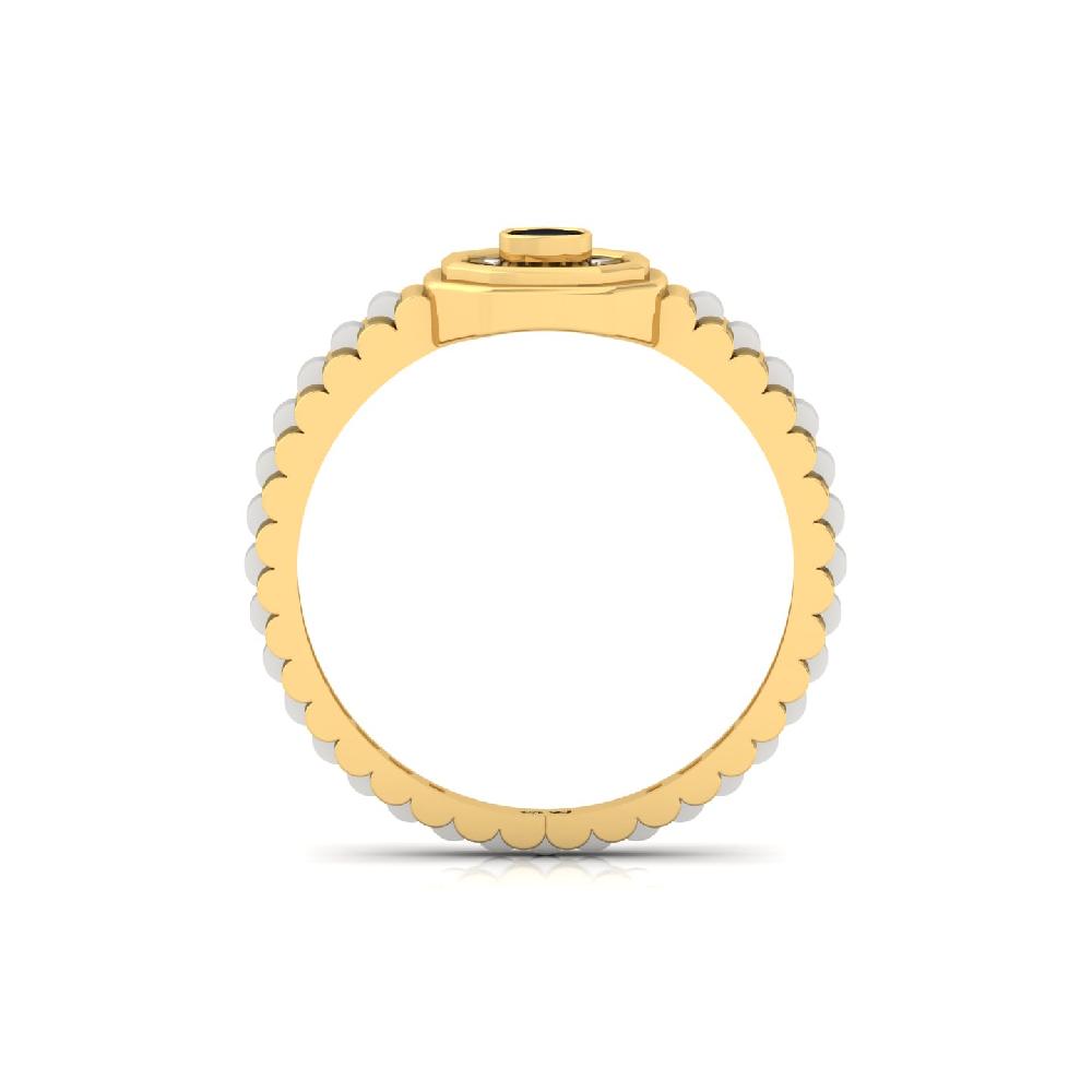 Men’s Cushion Black CVD Diamond Bracelet Inspired Ring 