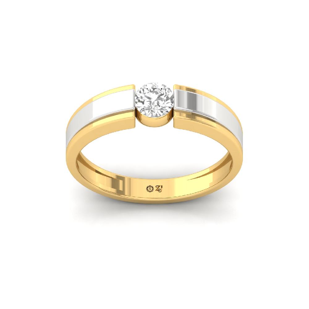Men’s Round cut CVD lab grown Diamond Statement Ring