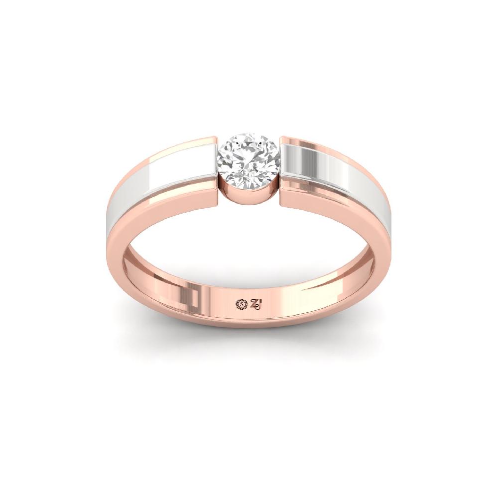Men’s Round cut CVD lab grown Diamond Statement Ring