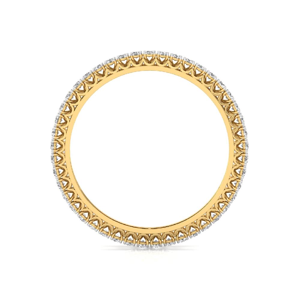 7MM round Cut lab grown Diamond bangle (1 pair )