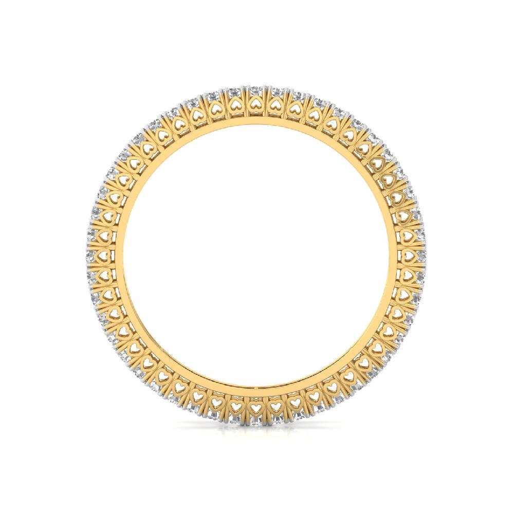 Round Full Eternity Diamond Tennis Bangle
