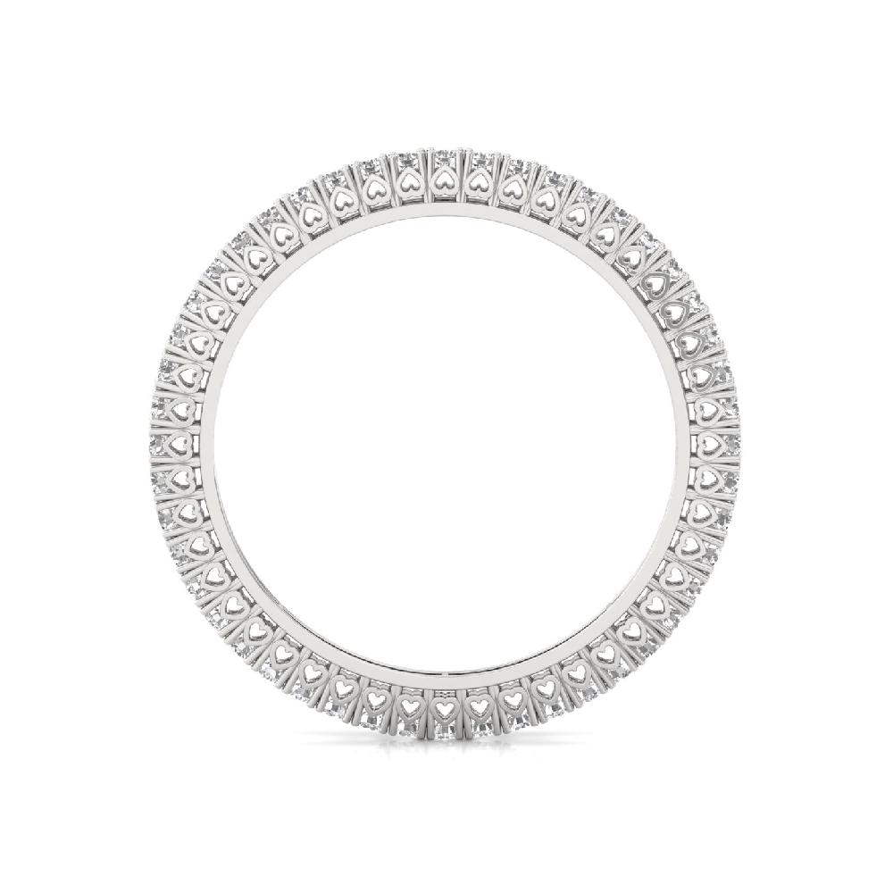 Round Full Eternity Diamond Tennis Bangle