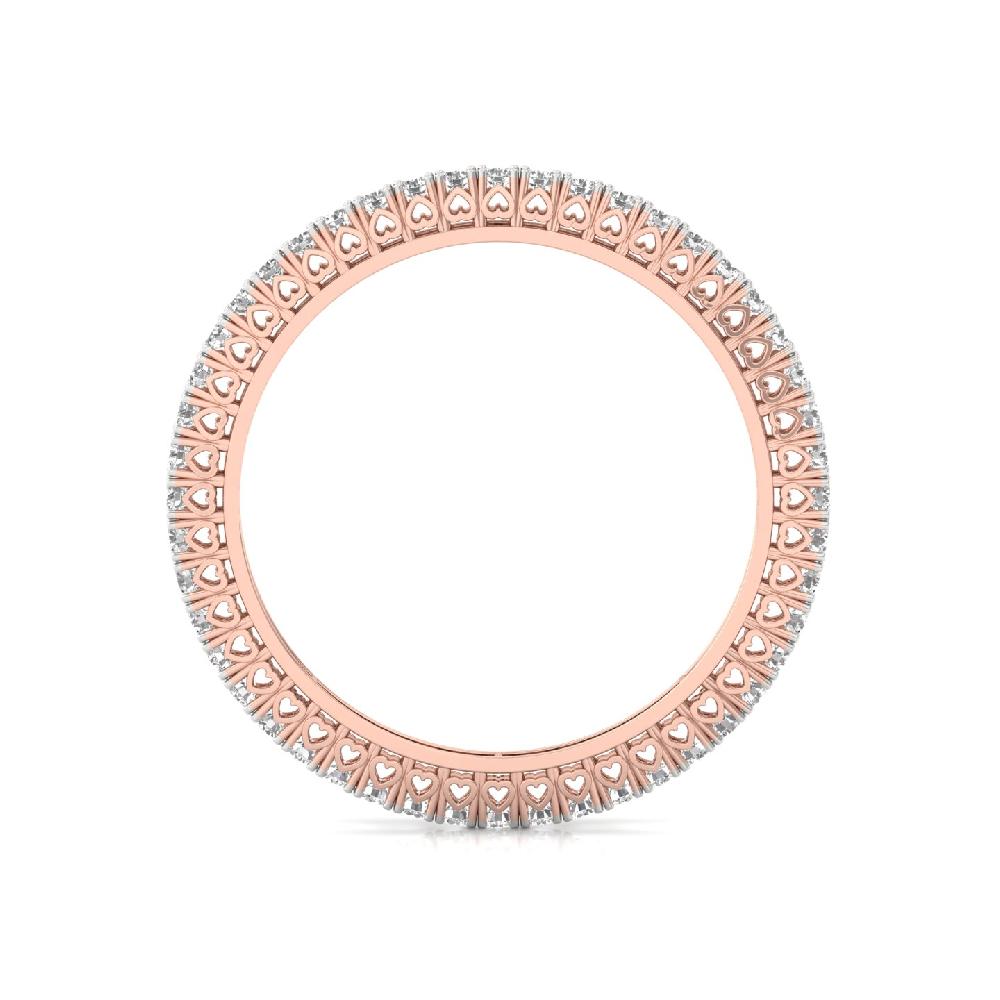 Round Full Eternity Diamond Tennis Bangle