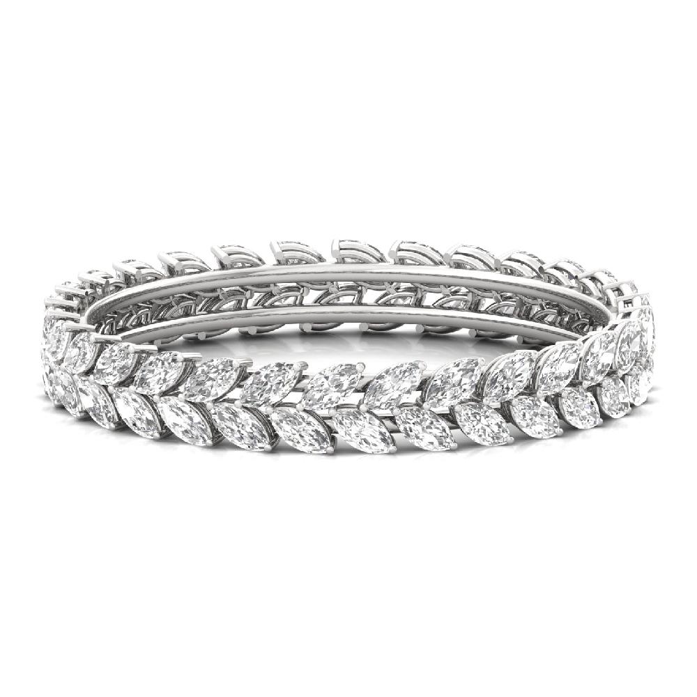 Marquise Cut lab grown diamond Bangle (1 pic)