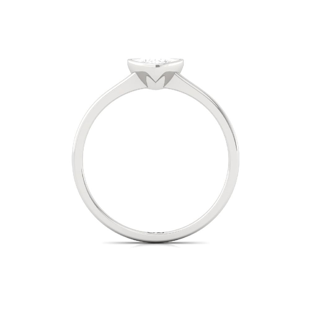 Elegant Trillion Cut 0.50Ct CVD lab grown Diamond Minimalist Ring