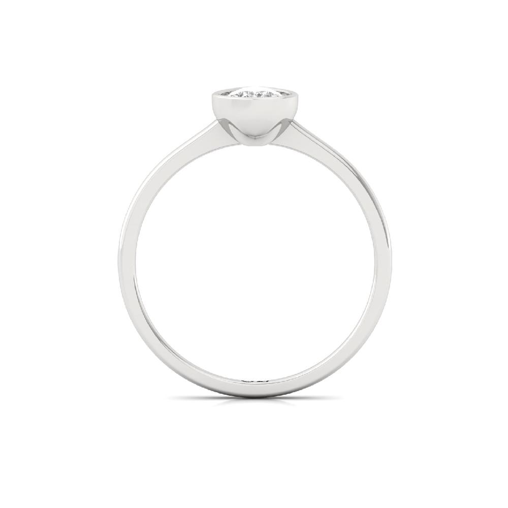 Elegant Pear Shape CVD lab grown Diamond Solitaire Ring