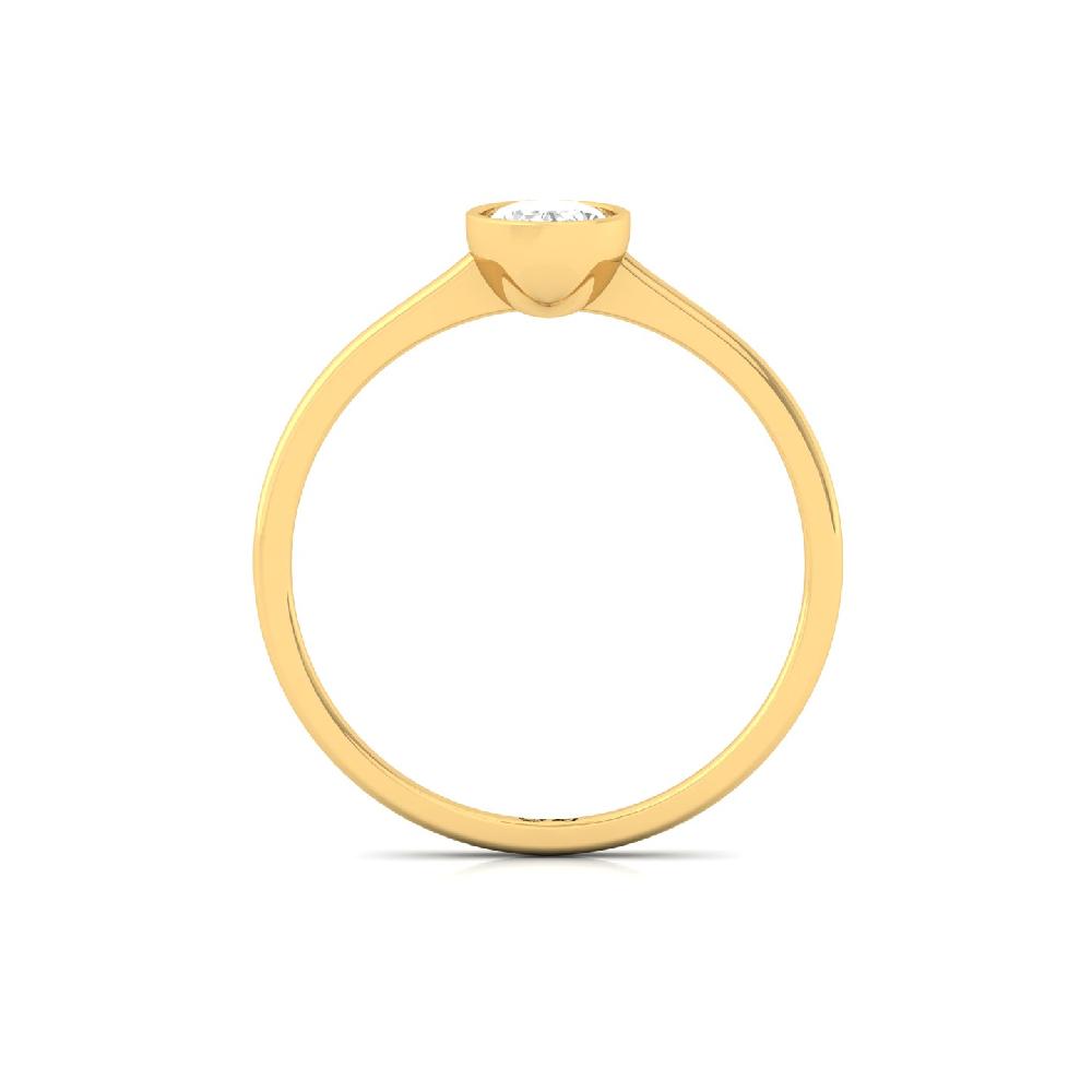Elegant Oval Cut CVD lab grown Diamond Solitaire Ring 