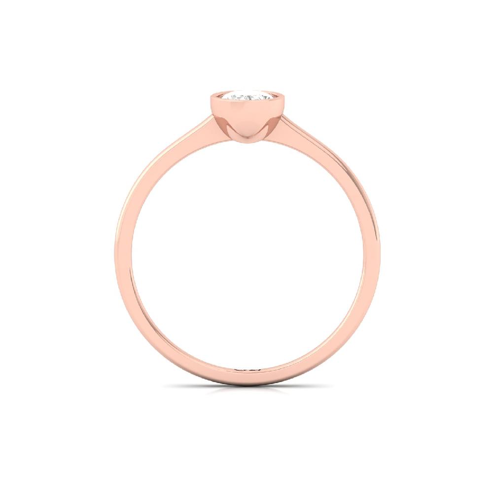 Elegant Oval Cut CVD lab grown Diamond Solitaire Ring 