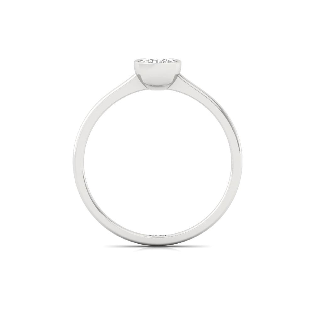 Cushion Cut CVD lab grown Diamond Solitaire Ring