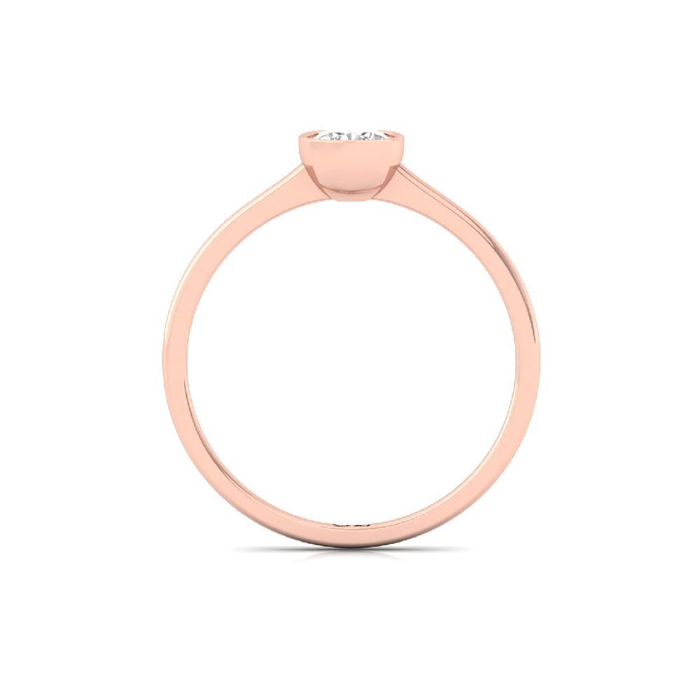 Cushion Cut CVD lab grown Diamond Solitaire Ring