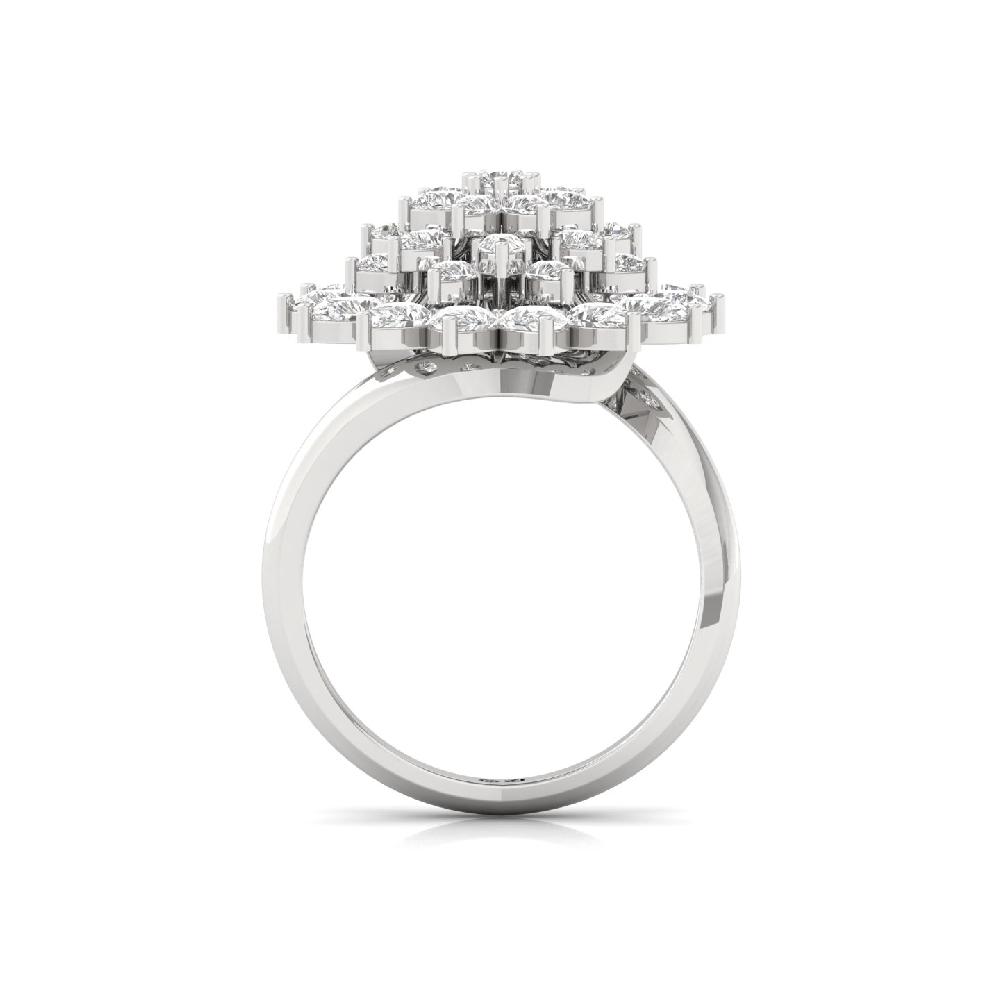 Celeste Marquise cut Bloom CVD LAB Grown Diamond Cocktail Ring