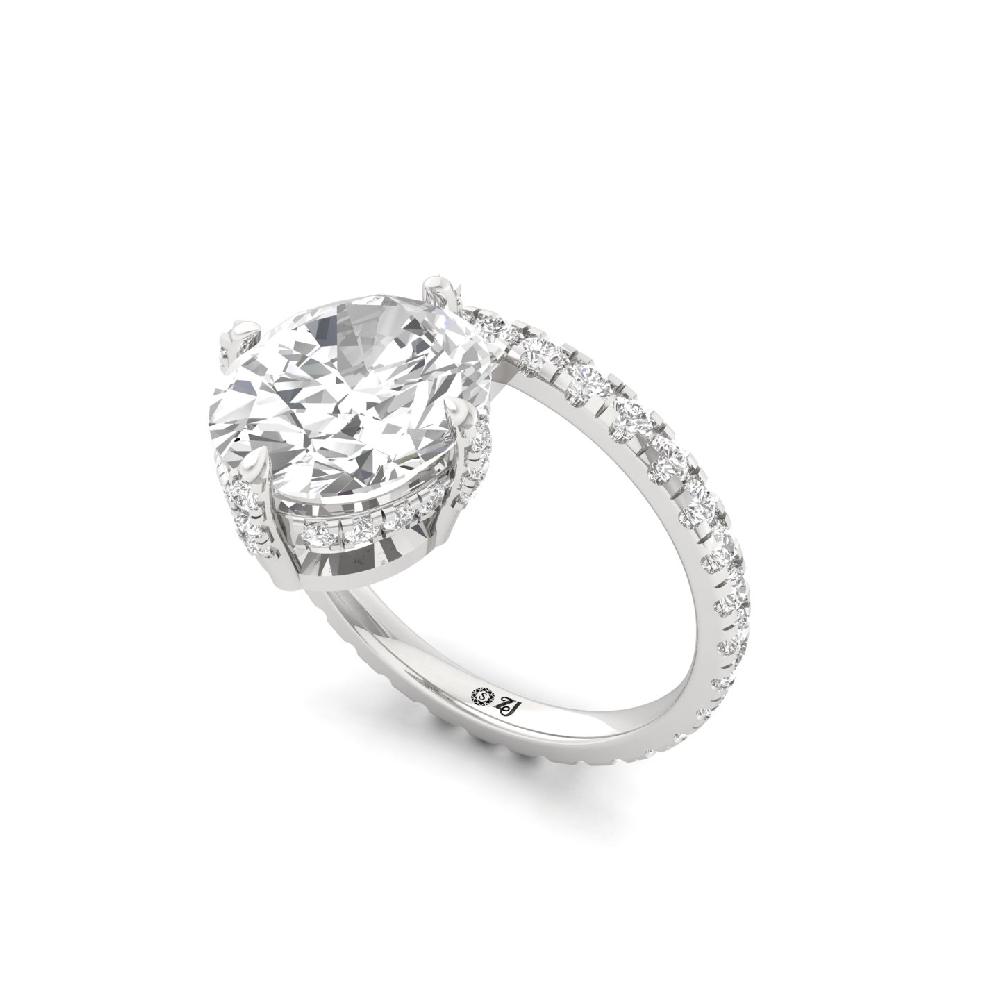 Celestina Oval & round cut Marvel CVD lab grown Diamond Ring
