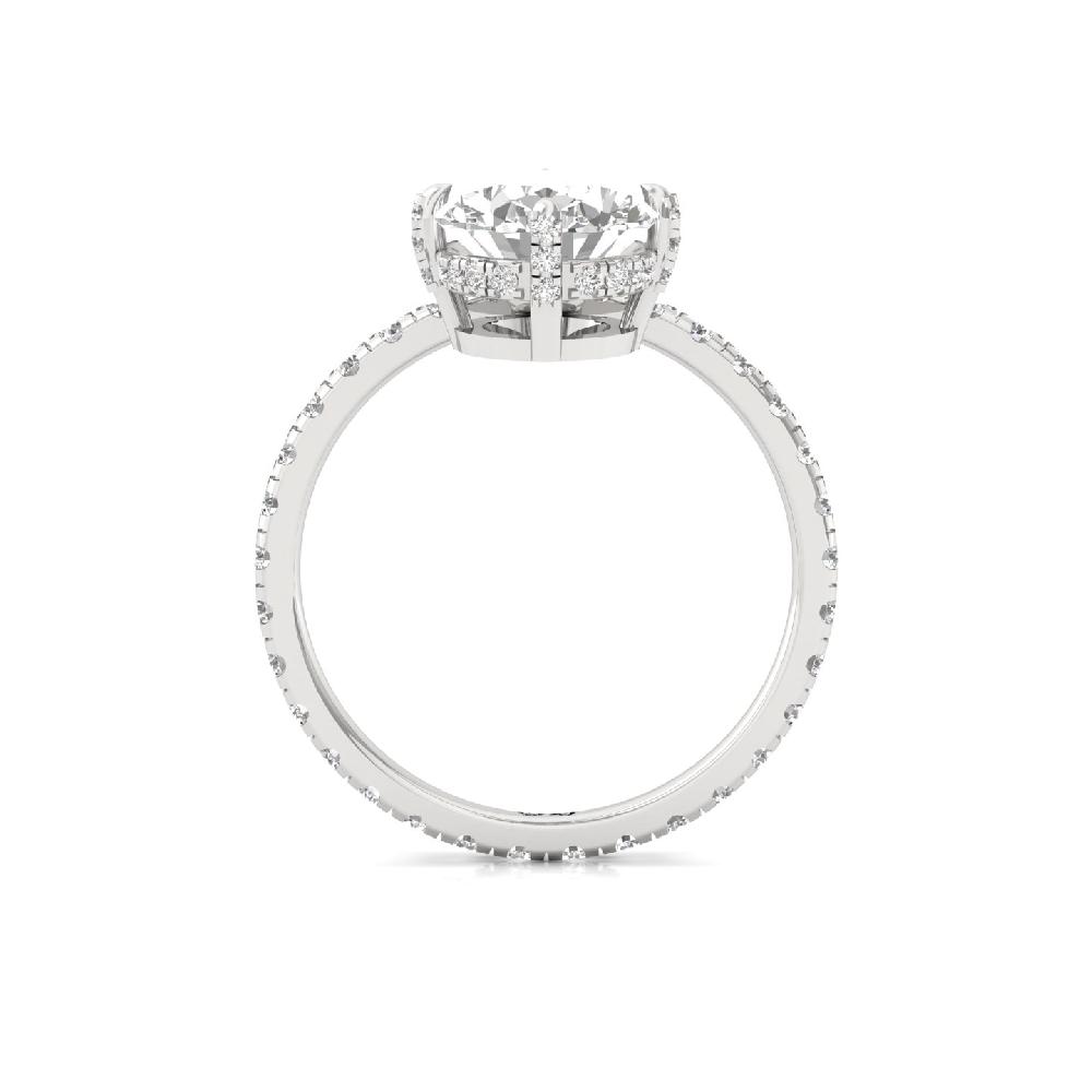 Celestina Oval & round cut Marvel CVD lab grown Diamond Ring
