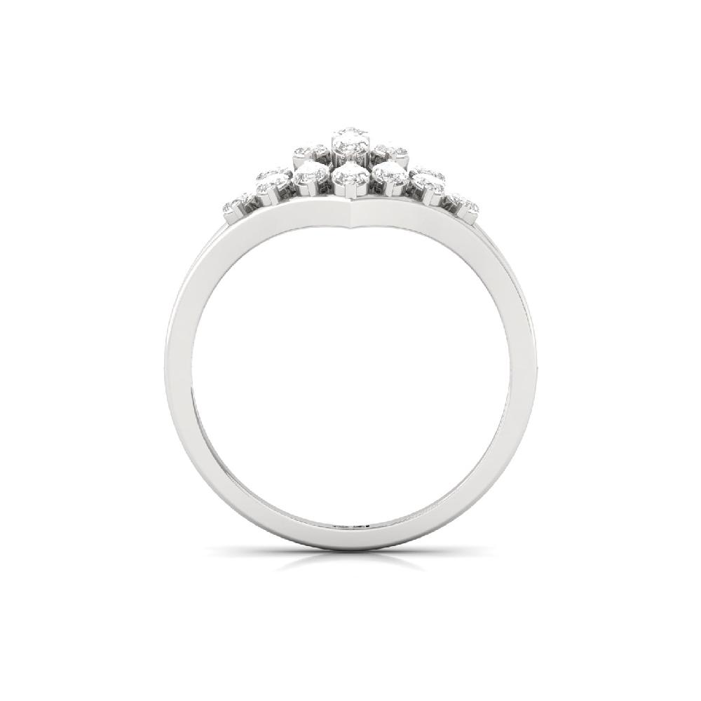 Elanora Marquise cut Cluster CVD lab grown Diamond Ring 