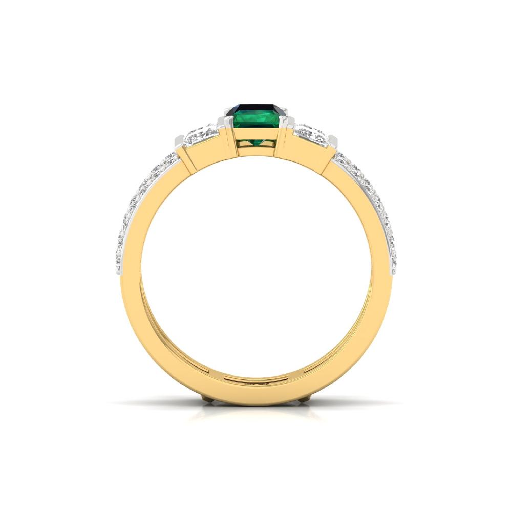 Radianta, Princess , Baguette & Round Cut Royal CVD lab grown Diamonds Band Ring 