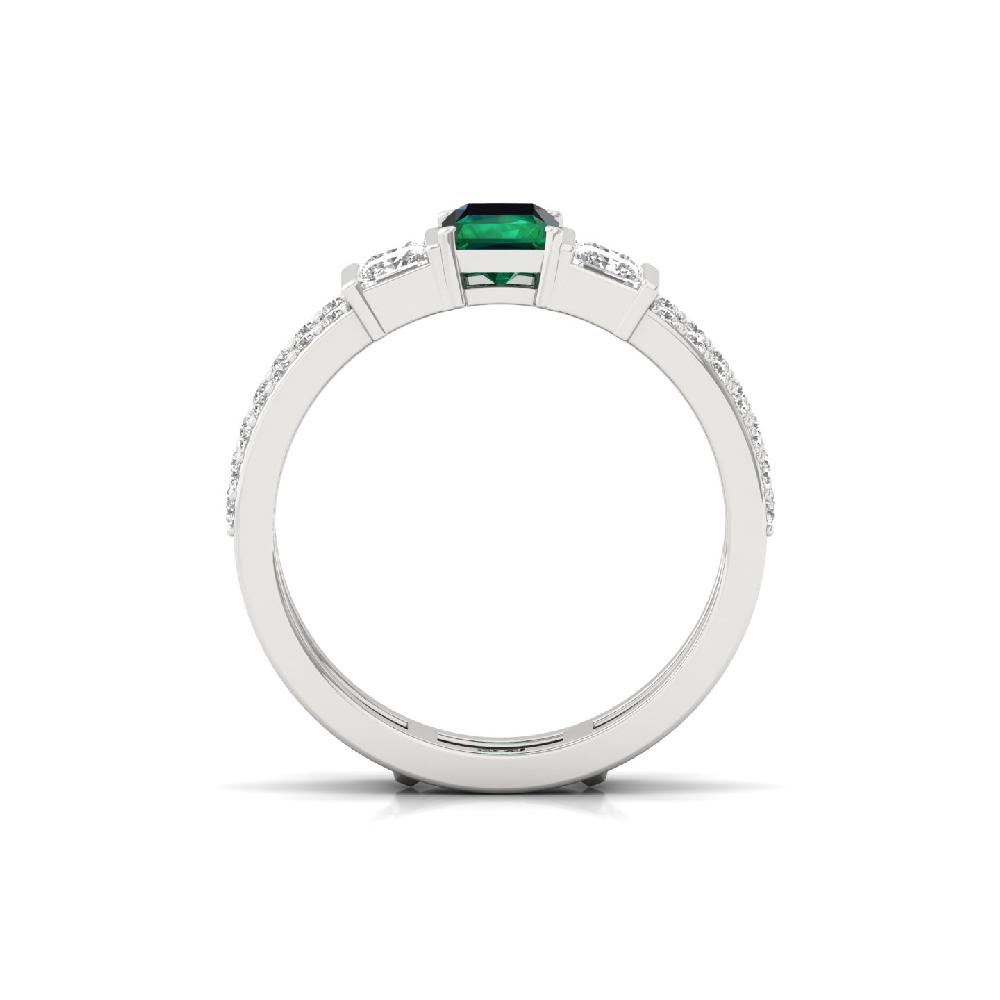 Radianta, Princess , Baguette & Round Cut Royal CVD lab grown Diamonds Band Ring 