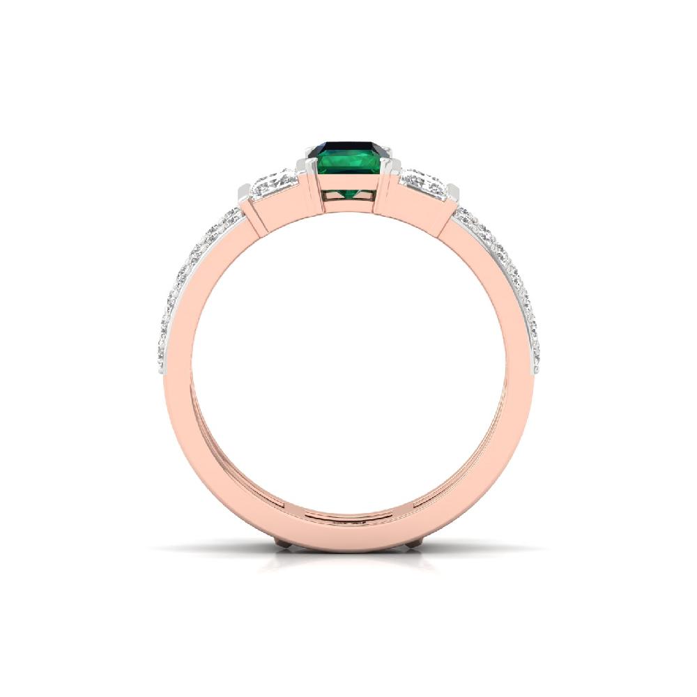 Radianta, Princess , Baguette & Round Cut Royal CVD lab grown Diamonds Band Ring 