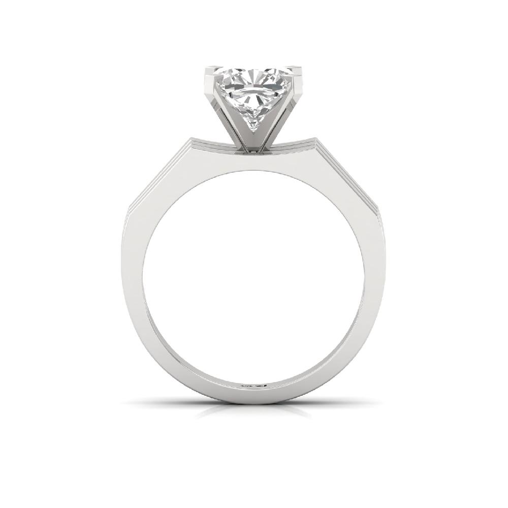 2.20Ct Cushion Cut Solitaire Cvd Lab grown Diamond Ring