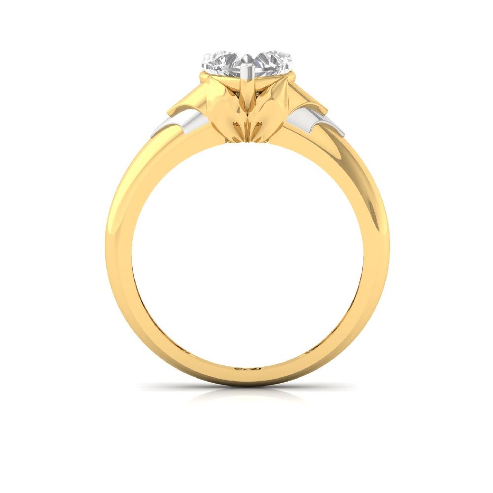 1.20Ct Heart Cut Solitaire cvd lab grown Diamond Ring 
