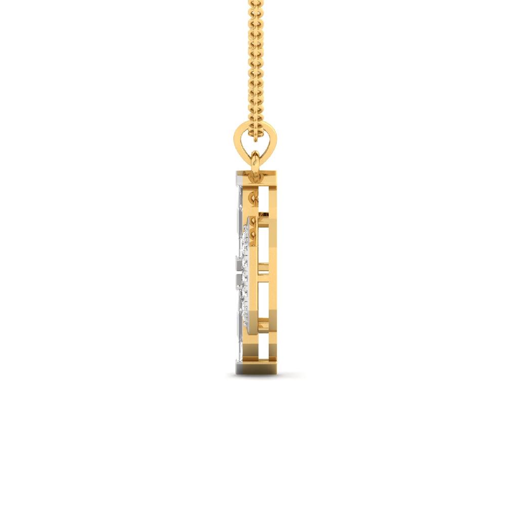 Fancy & round Cut CVD Lab Grown Diamond Pendant