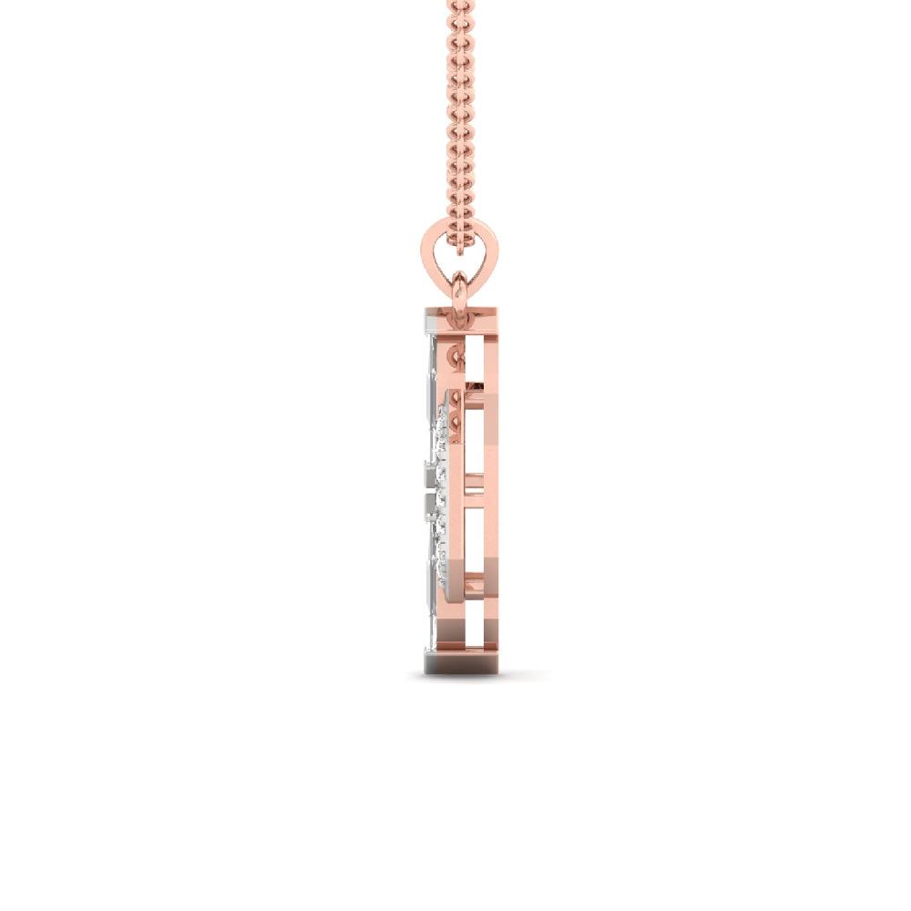 Fancy & round Cut CVD Lab Grown Diamond Pendant