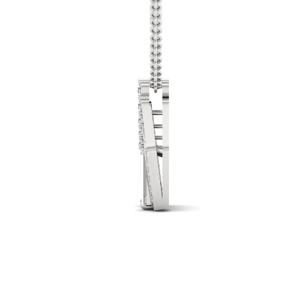 fancy Cut & Round Cut lab grown Diamond Pendant